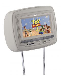 Savv LM-U7080DVD 7 Inch Universal Headrest Monitor with Built-In DVD Player, USB and SD