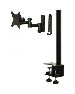 Level Mount LMDSK30DJ 10" - 30" Desktop Mount With Full Motion Dual Arm Flat Panels