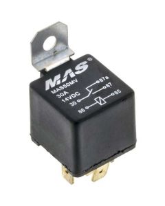 MAS MAS50MV Imported 12 VDC Automotive 5-Pin Relay SPDT 30/50A Removable Metal tab