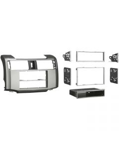 Metra 99-8227S Single or Double DIN Dash Kit for 2010 - and Up Toyota 4-Runner vehicles - Silver