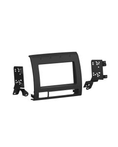 Metra 95-8275B Double DIN Car Stereo Dash Kit for 2005 - 2011 Toyota Tacoma vehicles - Textured Grey