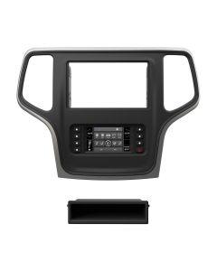 Metra 99-6536S Single or Double DIN Car Stereo Dash Kit for 2014 - 2017 Jeep Grand Cherokee - Silver finish