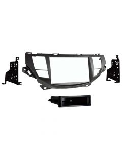 Metra 99-7807 Single or Double DIN Dash Kit for 2008 - 2012 Honda Accord Crosstour with Navigation - Dark Charcoal