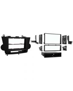 Metra 99-8222 Single or Double DIN Car Stereo Dash Kit for 2008 - 2012 Toyota Highlander - (Non Navigation Models Only)