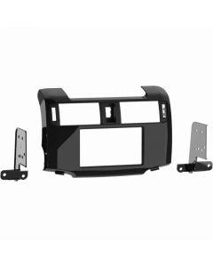 Metra 99-8271CHG Single or Double DIN Dash Kit for 2010 - and Up Toyota 4-Runner vehicles - High Gloss Charcoal