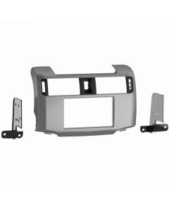 Metra 99-8271S Single or Double DIN Dash Kit for 2010 - and Up Toyota 4-Runner vehicles - Silver