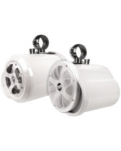 DISCONTINUED - Bazooka MT8252WS 8 inch White Double-Ended Marine Tubbie