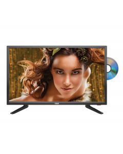 Naxa NTD-2457A 24" HD LED TV with AC/DC power adapter and built in DVD