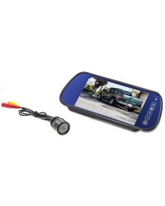 Safesight TOP-M7004 and SC0305 7 Inch Widescreen TFT LCD Rear View Mirror Monitor with Night Vision Back Up Camera and Anti Glare