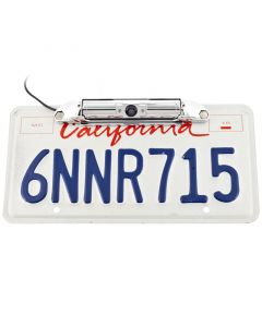 Boyo VTL400C Chrome License plate backup camera - Front on plate