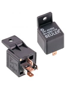 Beuler BU5084V24 Waterproof 24 VDC Commercial Vehicle 5-Pin Relay SPDT 40/60A Plastic tab