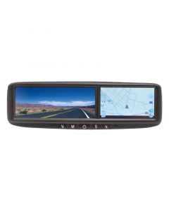 Vizualogic 280-0001-002 Roadtrip rearview mirror monitor with built in 4.3" GPS Navigation system