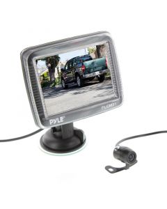 Pyle PLCM31 3.5" TFT LCD Suction Cup Monitor with surface / flush mount camera - Monitor and Camera