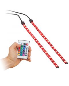 Accele LW200-RF 12 inch Flexible Full Color LED Light Strip Kit with RF remote control