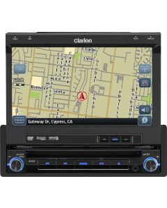 Clarion NZ409 7" Single Din Multimedia Station With Touch screen & Built-In Navigation