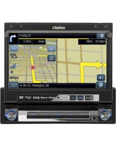 Clarion NZ500 6.5 Inch In Dash Single Din Touchscreen DVD/CD/MP3/USB Receiver, Built-in Navigation and Bluetooth