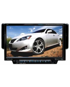 Planet Audio P9720 Single DIN In Dash Motorized 7 Inch Widescreen Touchscreen LCD Monitor - 80W x 4 DVD Multimedia Receiver with Bluetooth, AUX, USB and SD Inputs