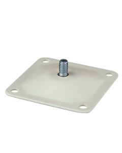 Panavise 861W Square Mounting Base 2.5" x 2.5" with 1/4 x 20 thread - White