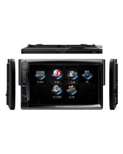 Power Acoustik PD-712 Single-Din In-Dash 7" DVD A/V Source Unit Car Receiver W/ Detachable Touchscreen LCD