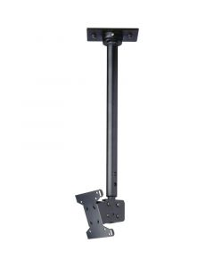 Peerless LCC-18 18" - 30" Adjustable Length LED Ceiling Mount Without Cord Management Cover Black