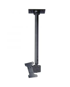 DISCONTINUED - Peerless LCC-18 18" - 30" Adjustable Length LED Ceiling Mount Without Cord Management Cover Black