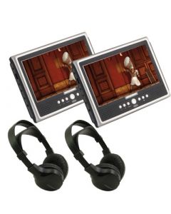 NextBase 8.5" Dual Screen Portable Headrest Monitor package