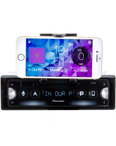 Pioneer SPH-10BT Smart Syn Single DIN Receiver with Built-In Smartphone Cradle, Bluetooth and USB