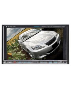 Discontinued - Planet Audio P9745B In Dash Double DIN 7 Inch Motorized Widescreen Touchscreen TFT LCD Monitor with Built In Multimedia DVD Receiver and Bluetooth