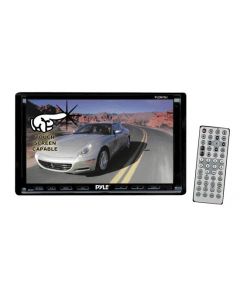 Discontinued - Pyle PLDN70U Double DIN In Dash 7 Inch Motorized Touchscreen LCD Monitor with 80W x 4 DVD Multimedia Receiver, USB and SD Slots