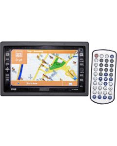 Pyle PLDNV66 Pyle Guide Series 6.5" Double-Din Motorized Touch Screen TFT-LCD Monitor with GPS Mapping Software Car Stereo