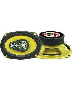 Pyle PLG69.3 6x9 Inch Gear X Series 3-Way Speakers - 360W Max