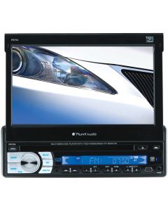 Planet Audio P9754 7" Single-DIN In-Dash Motorized Flip-Up DVD Receiver