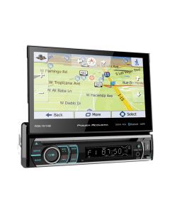 Power Acoustik PD-721B Single DIN 7 inch Flip-Up DVD/CD Receiver with Bluetooth