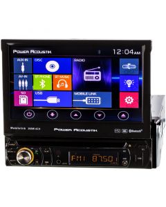 Power Acoustik PD-724HB Single DIN 7 inch In-Dash DVD/CD/SD/AM/FM Receiver with Bluetooth - Home Screen