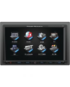 Power Acoustik PD-762B 7" Double-DIN In-Dash TFT/LCD Touchscreen Multimedia Receiver with DVD and Bluetooth®