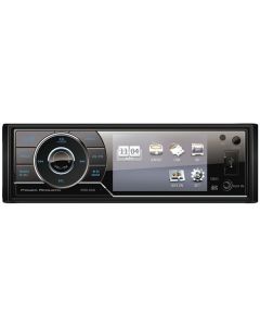 Power Acoustik PDR-340 3.4" Single-Din In-Dash Multimedia Receiver With Detachable Face - Front of unit