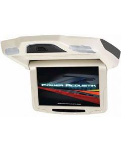 DISCONTINUED - Power Acoustik PT-92CMBG Beige 9 Inch Universal Roof Mount Flip Down Widescreen TFT LCD Monitor