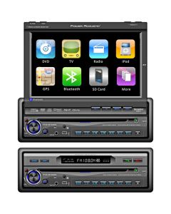 DISCONTINUED - Power Acoustik PTID-8970NRB 7 inch Touch Screen Monitor and Receiver with Bluetooth