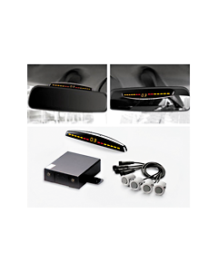 Steelmate PTS400M7 Rear Parking Assist System With 4 Rear Sensors & Slim Front Display with distance display