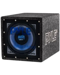 Pyle PLQ-B10 Blue Wave 10 Inch Single Bandpass Subwoofer System 500W Max - Main