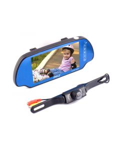 DISCONTINUED - Pyle PLCM7300BT 7 Inch Widescreen TFT Rear View Mirror Monitor with Back Up Night Vision Camera and Built In Bluetooth