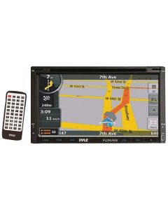 Pyle PLDNV695 6.95'' Double-Din In-Dash Touchscreen Navigation DVD Receiver With Bluetooth