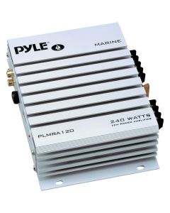 Pyle PLMRA120 2-Channel 240-Watt Waterproof Marine Amplifier