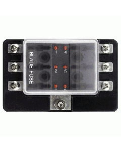 Quality Mobile Video BLRI506 6-Gang ATC Fuse Block with LED indicator