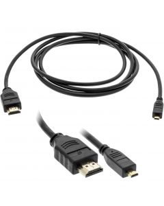 QMV MHDMI6 6 foot Micro HDMI to HDMI Cable 