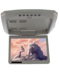 Vizualogic 1020 Overhead flip down monitor with DVD player-INCLUDES 2 Headphones - Front Profile