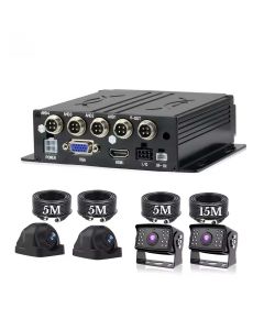 Quality Mobile Video K2248 1080p 4-Channel Mobile DVR with built-in GPS and G-Sensor and Four cameras