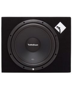 Rockford Fosgate R1-1X10 Single Prime R1 10" 200 Watt Loaded Subwoofer Enclosure for Car 