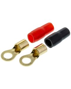 Raptor R814RT Mid Series 8 AWG Gold Ring Terminals - 20 pack