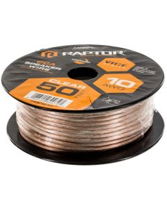 Metra Raptor RSW10-50 10-Gauge 50 Ft Clear Speaker Wire